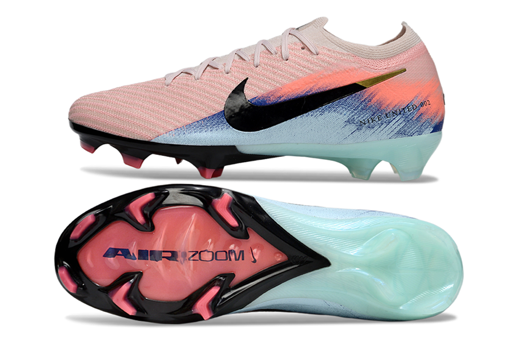 Ghete Fotbal Nike Air Zoom Mercurial Vapor 16 Elite FG Orange Blue Black