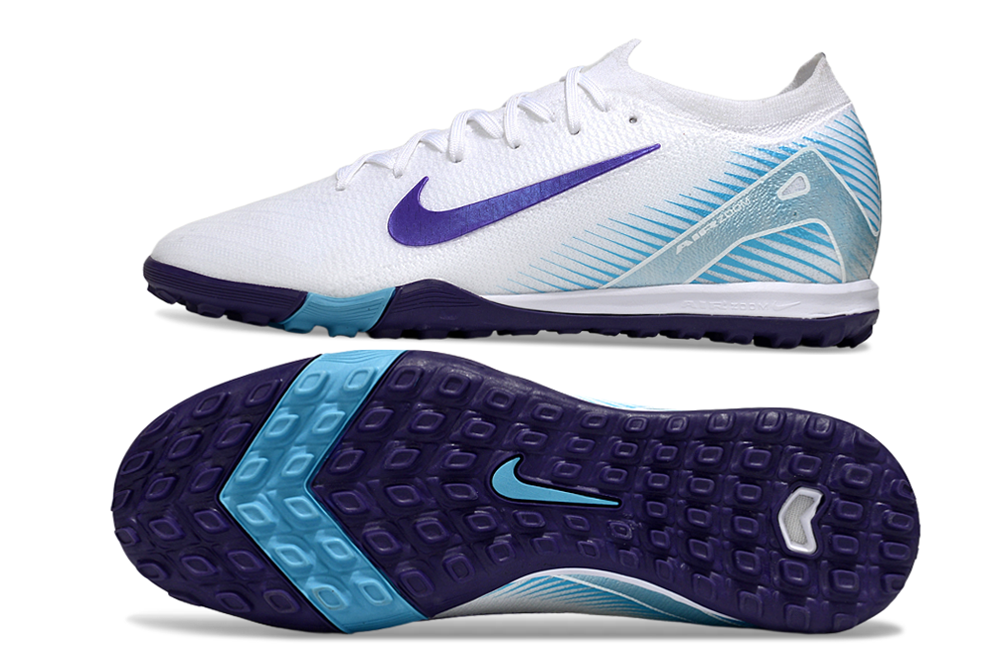 Ghete Sintetic Nike Zoom Mercurial Vapor 16 Elite TF White/Blue/Purple